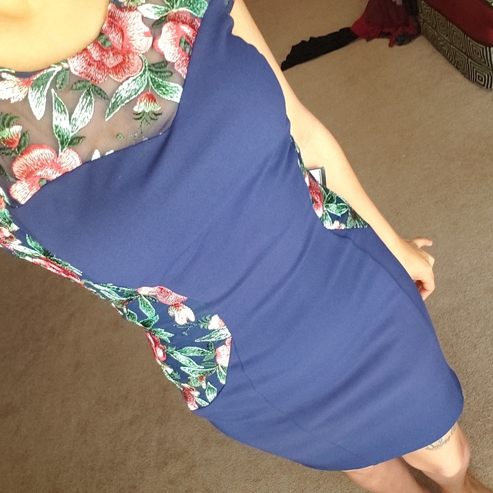 Blue Colorful Dress (Divided)